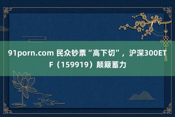 91porn.com 民众钞票“高下切”，沪深300ETF（159919）颠簸蓄力