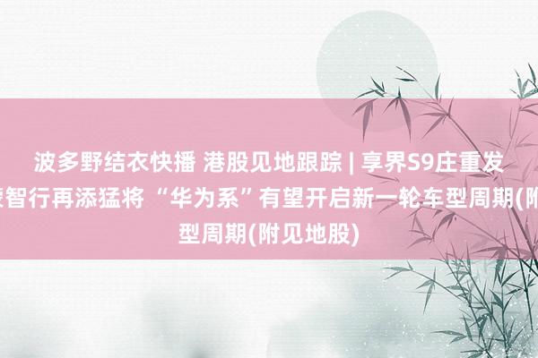 波多野结衣快播 港股见地跟踪 | 享界S9庄重发布！鸿蒙智行再添猛将 “华为系”有望开启新一轮车型周期(附见地股)
