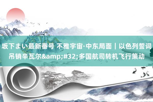 坂下まい最新番号 不雅宇宙·中东局面｜以色列誓词吊销辛瓦尔&#32;多国航司转机飞行策动