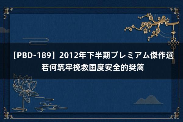 【PBD-189】2012年下半期プレミアム傑作選 若何筑牢挽救国度安全的樊篱