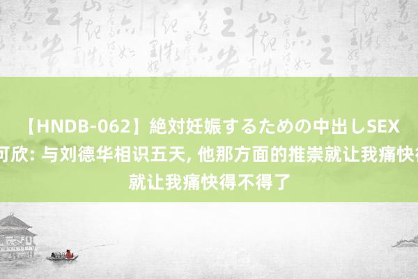 【HNDB-062】絶対妊娠するための中出しSEX！！ 喻可欣: 与刘德华相识五天, 他那方面的推崇就让我痛快得不得了