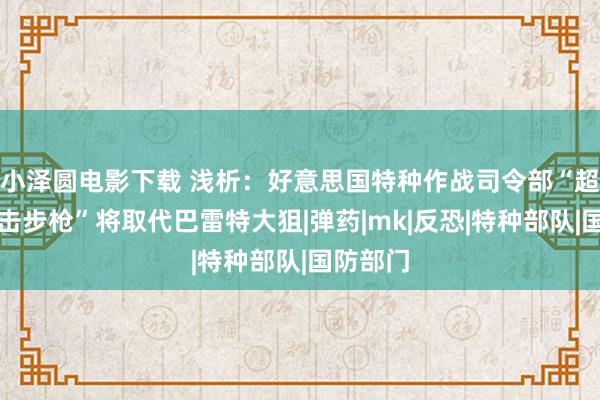 小泽圆电影下载 浅析：好意思国特种作战司令部“超汉典狙击步枪”将取代巴雷特大狙|弹药|mk|反恐|特种部队|国防部门