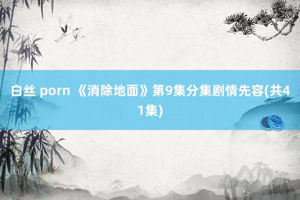 白丝 porn 《消除地面》第9集分集剧情先容(共41集)