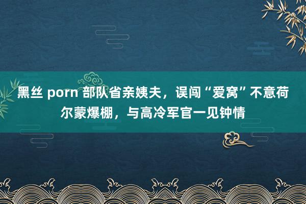 黑丝 porn 部队省亲姨夫，误闯“爱窝”不意荷尔蒙爆棚，与高冷军官一见钟情